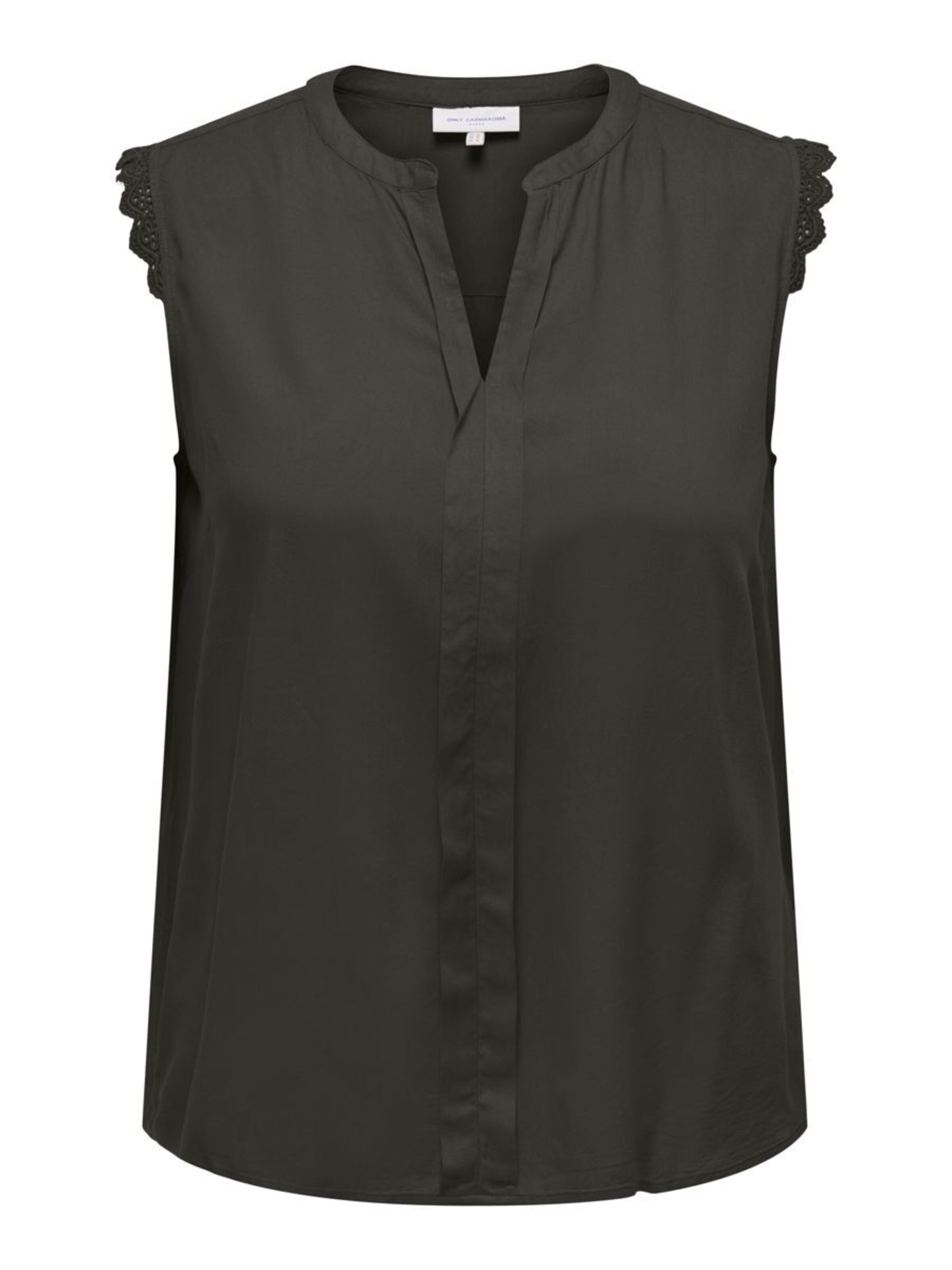 ONLY Carmakoma Bluse i sort: forside