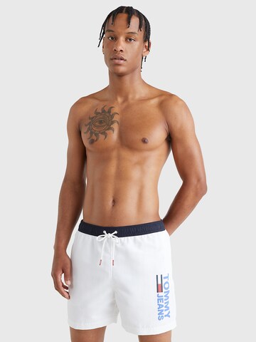 Tommy Hilfiger Underwear Board Shorts in White: front