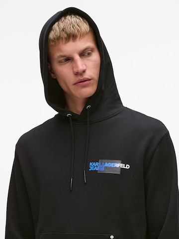 juoda KARL LAGERFELD JEANS Megztinis be užsegimo 'CITYSCAPE'