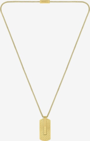 BOSS Black Necklace in Gold: front