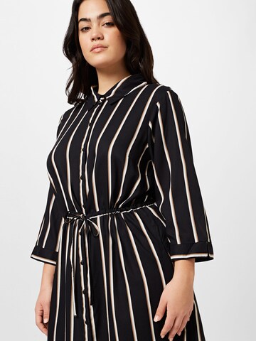 ONLY Carmakoma Shirt Dress 'Tamari' in Black