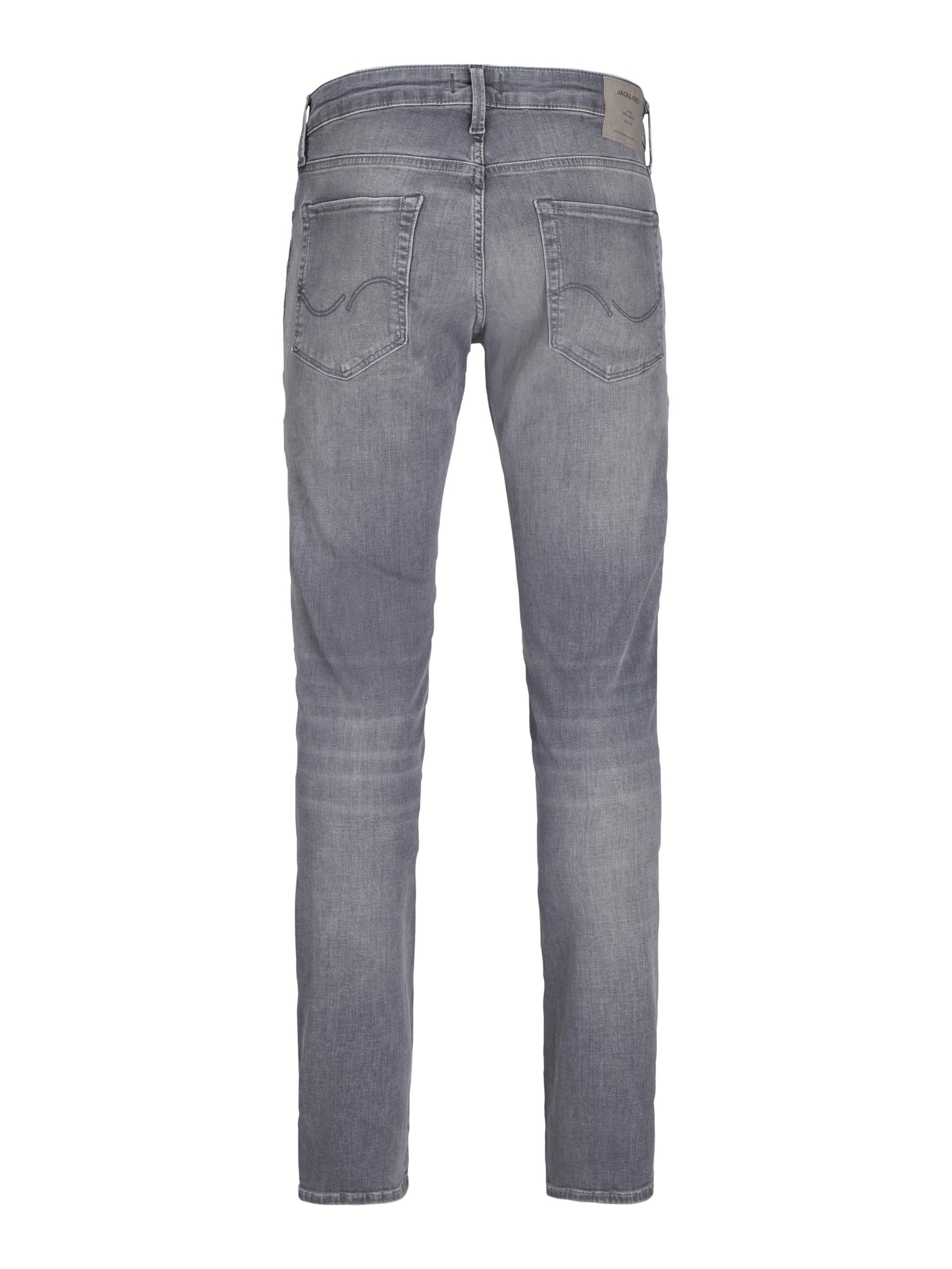 JACK & JONES - Slimfit Calças de ganga 'JJIGlenn JJIcon' em cinzento