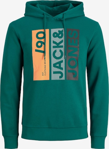 JACK & JONES Sweatshirt 'JIO' in Groen: voorkant