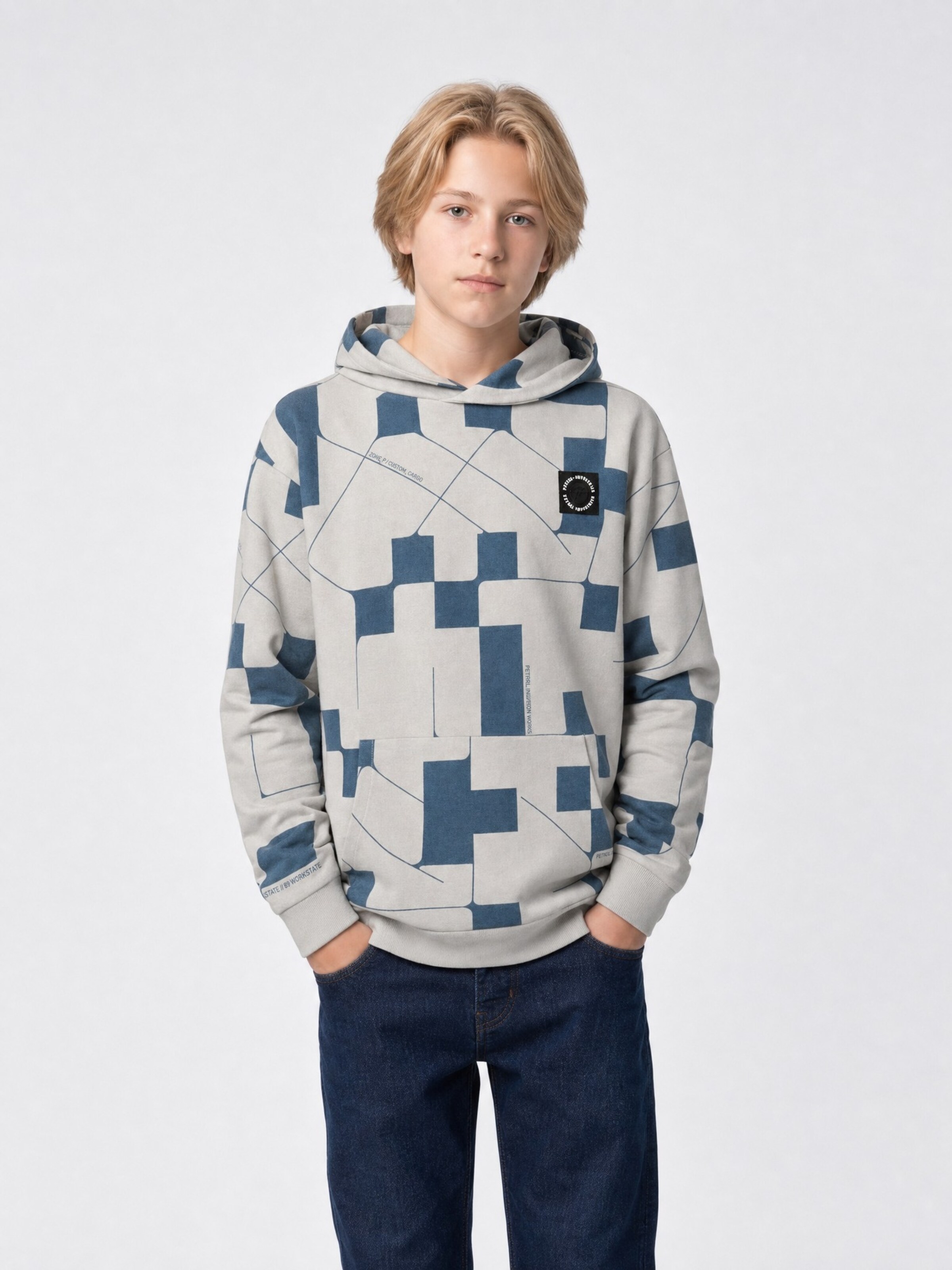 Petrol Industries Sweatshirt in Grau: Vorderseite