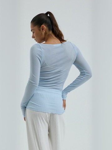 T-shirt Seamless Basic en bleu