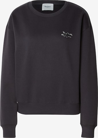 Pepe Jeans Sweatshirt 'LETHA' i svart: framsida