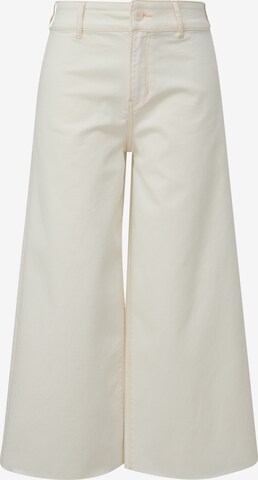 s.Oliver Wide leg Jeans 'Suri' in Wit: voorkant