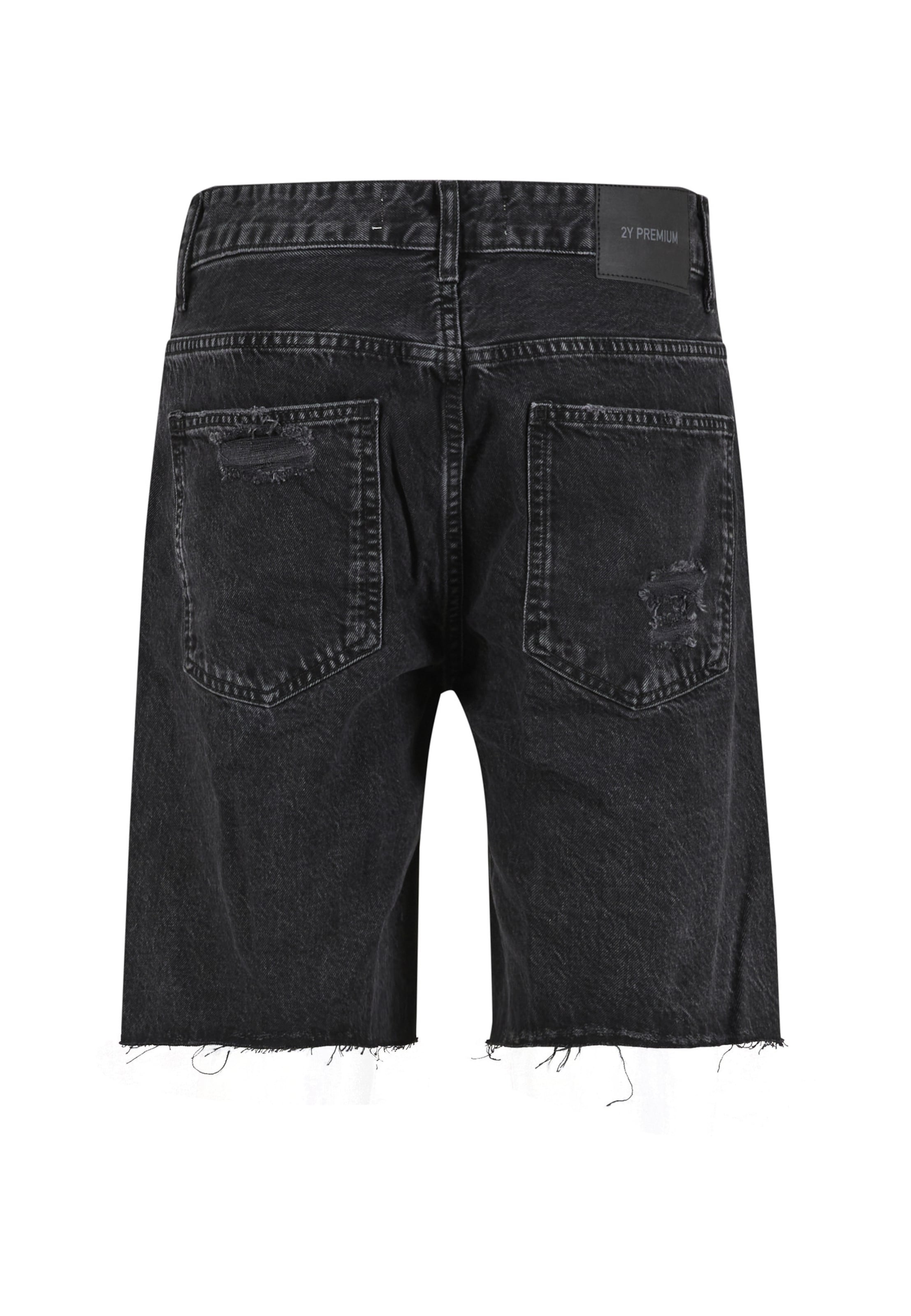2Y Premium Loosefit Jeans in Schwarz