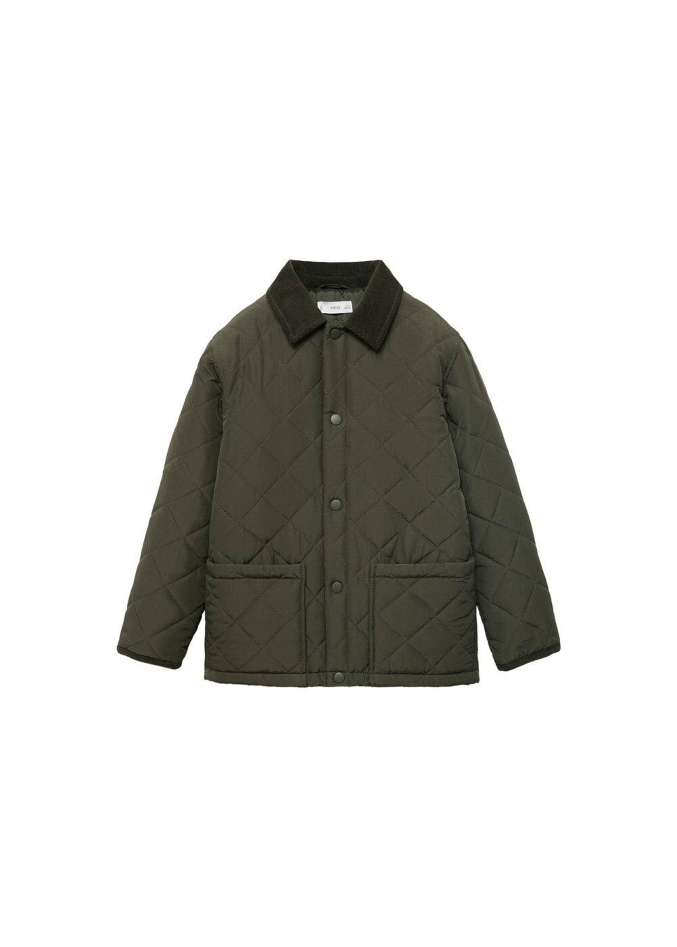 MANGO KIDS Between-Season Jacket 'Husky' in Green: front