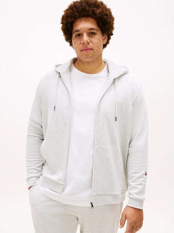 Tommy Hilfiger Big & Tall Sweat jacket in Grey: front