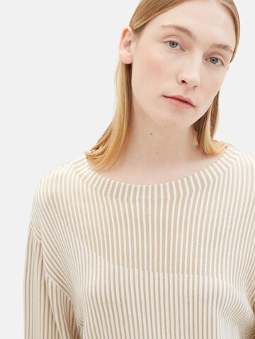 TOM TAILOR Pullover in Beige