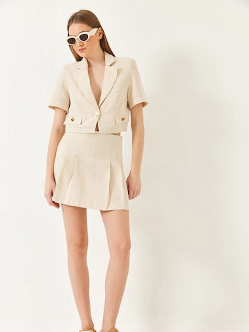 Costume Bianco Lucci en beige : devant