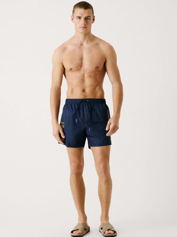Red Bull Racing x Pepe Jeans Zwemshorts 'Red Bull Racing x Pepe Jeans Motor' in Blauw