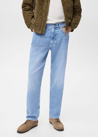 MANGO MAN Tapered Jeans 'Lori' in Blue: front