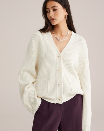 WE Fashion - Cárdigan en beige: frente