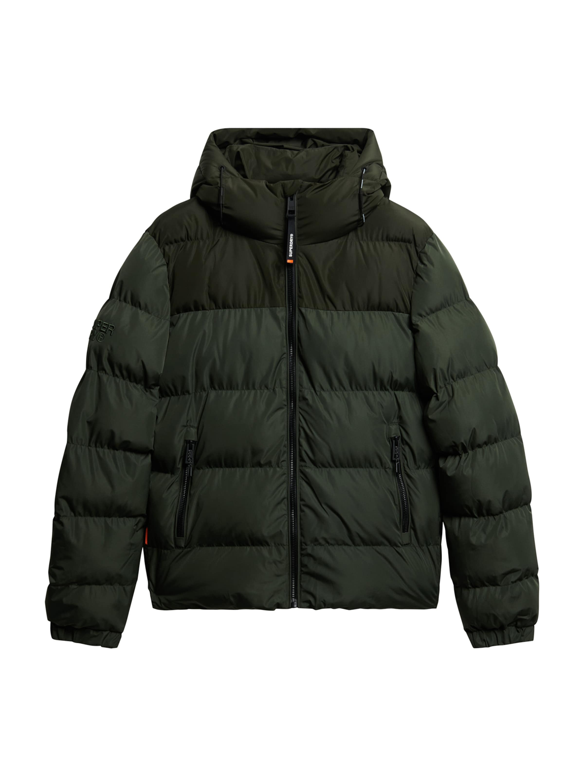 Geacă de primăvară-toamnă de la Superdry pe verde: față