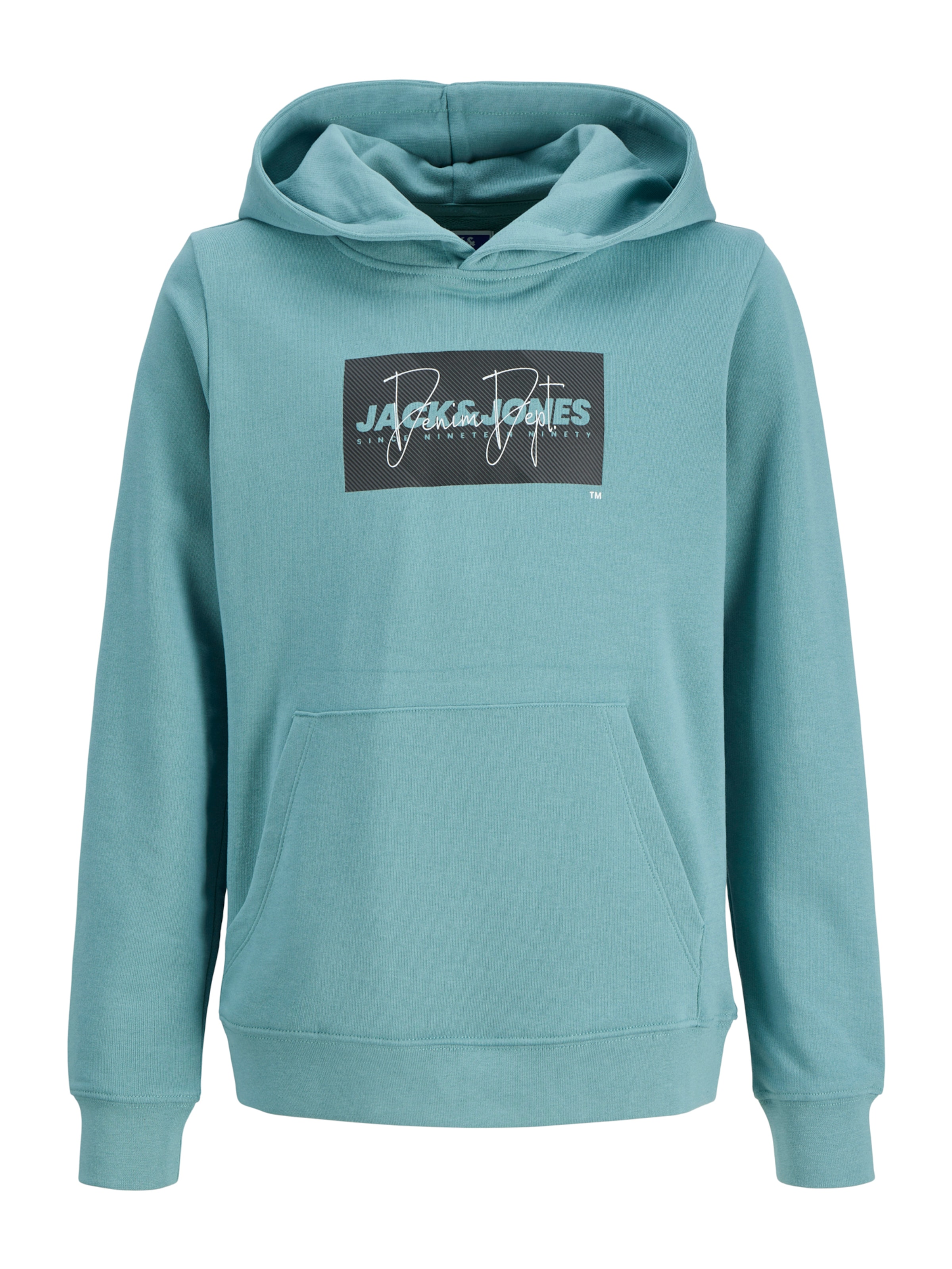 Jack & Jones Junior Sweatshirt 'JJCole' in Grün: Vorderseite