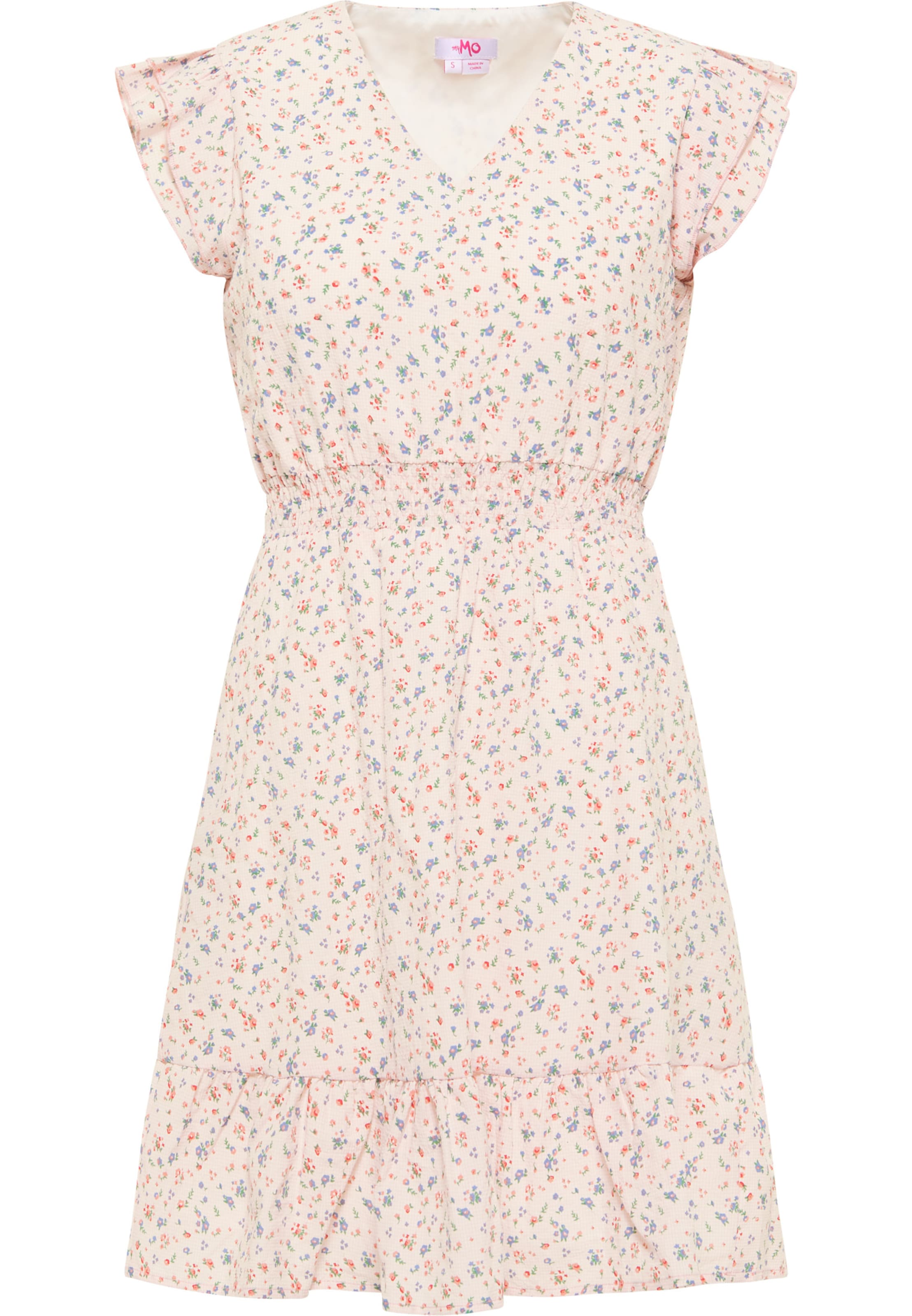 MYMO Kleid in taubenblau / grün / rosa / hellpink / rot, Produktansicht