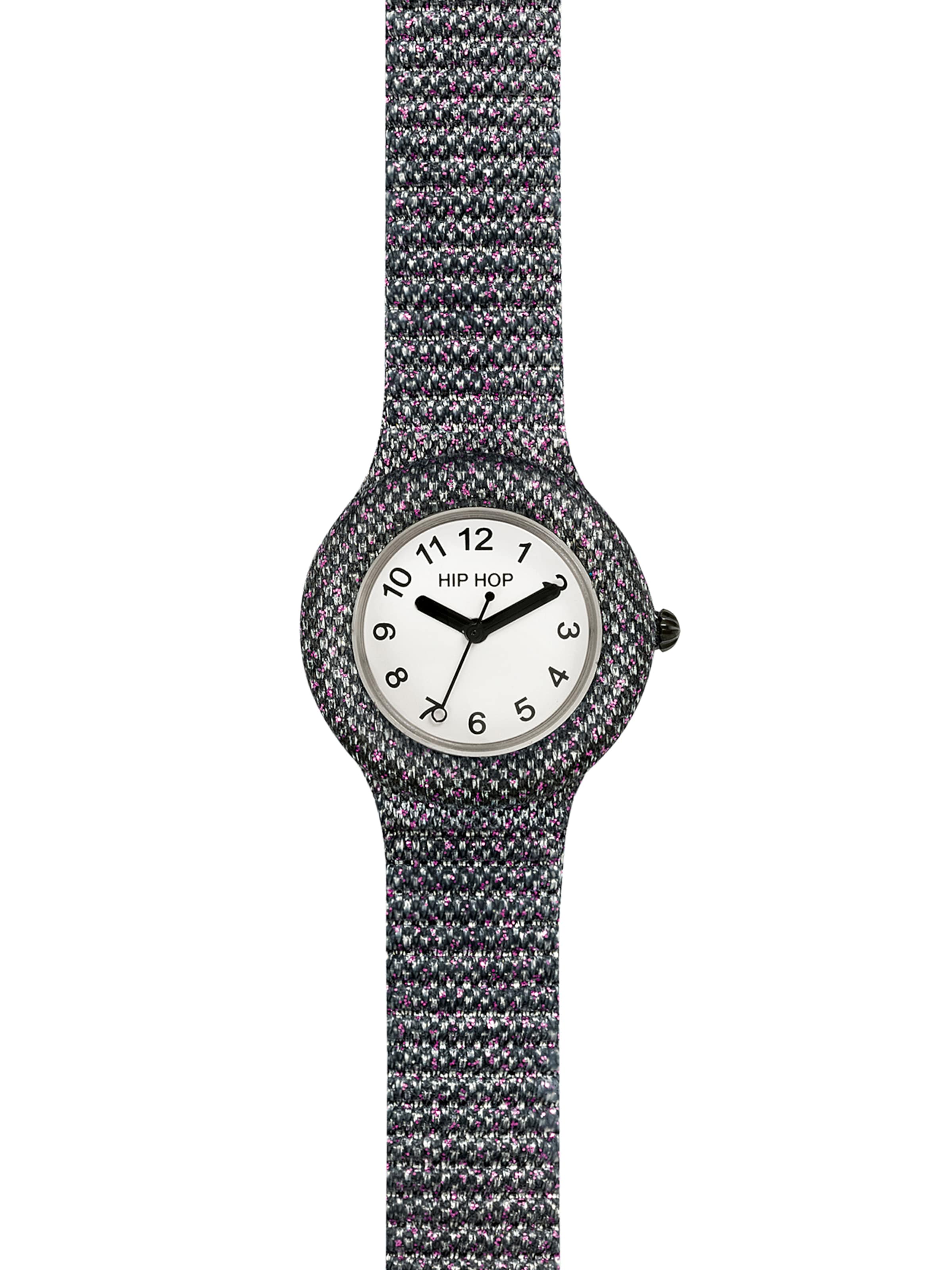 Hip Hop Analoog horloge 'Shimmer Crush' in Zwart