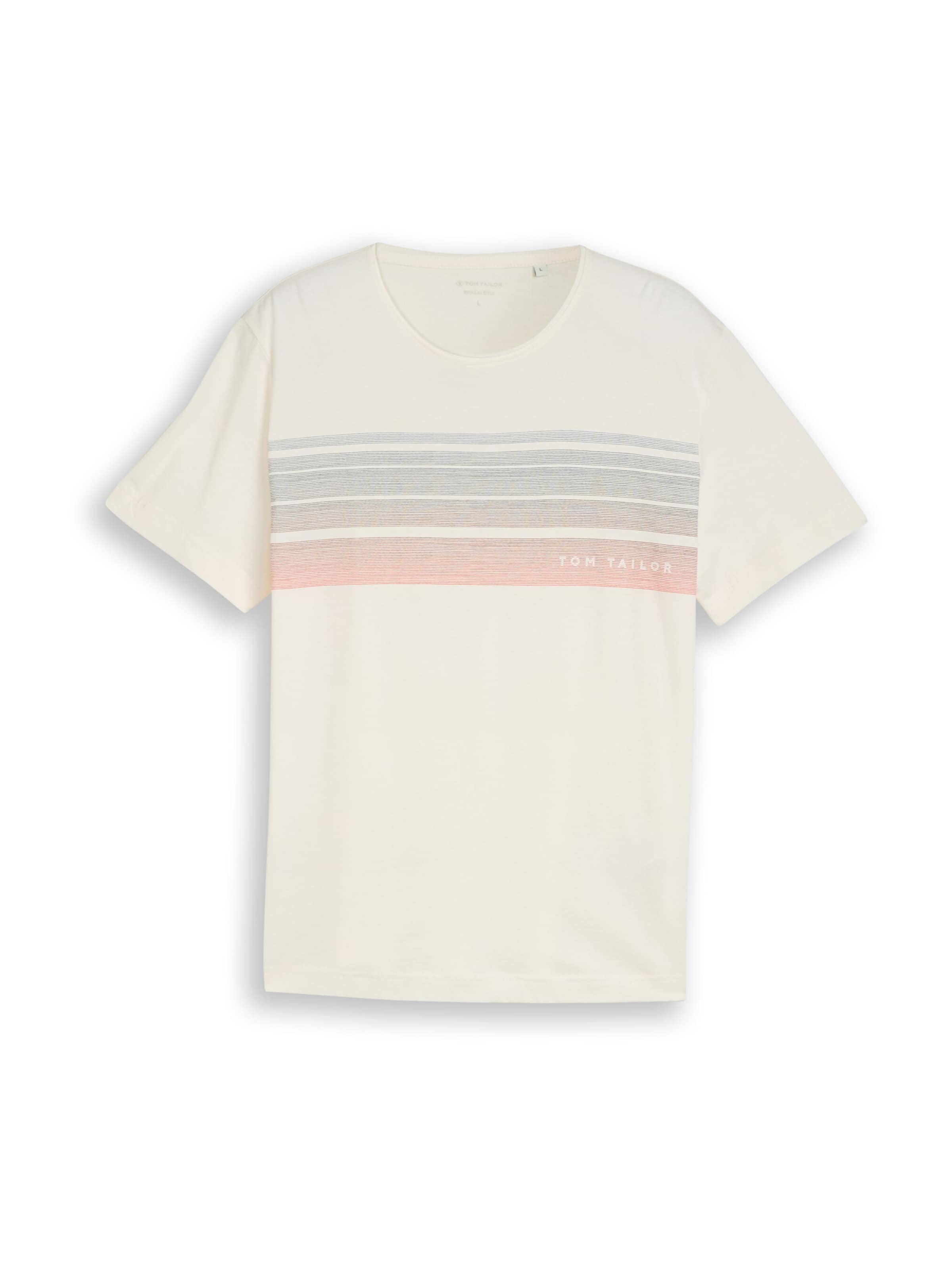 TOM TAILOR T-Shirt in Weiß: Vorderseite