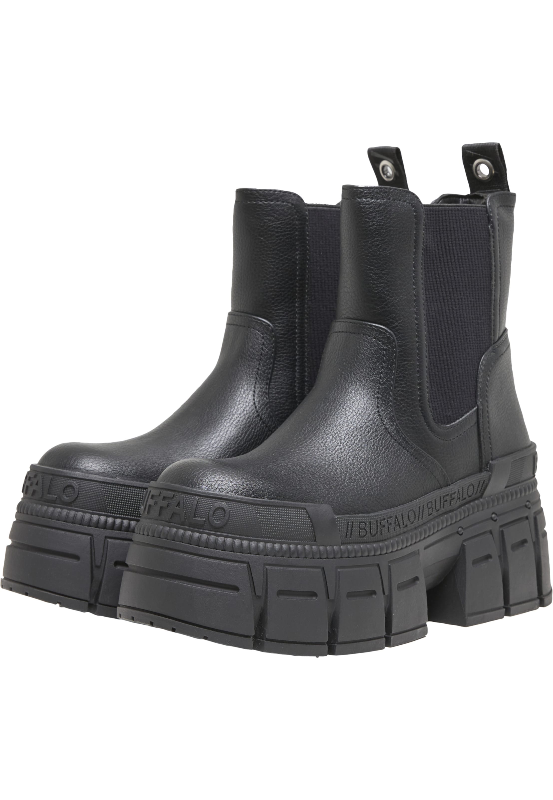 BUFFALO Chelsea boots 'Gospher' in Zwart