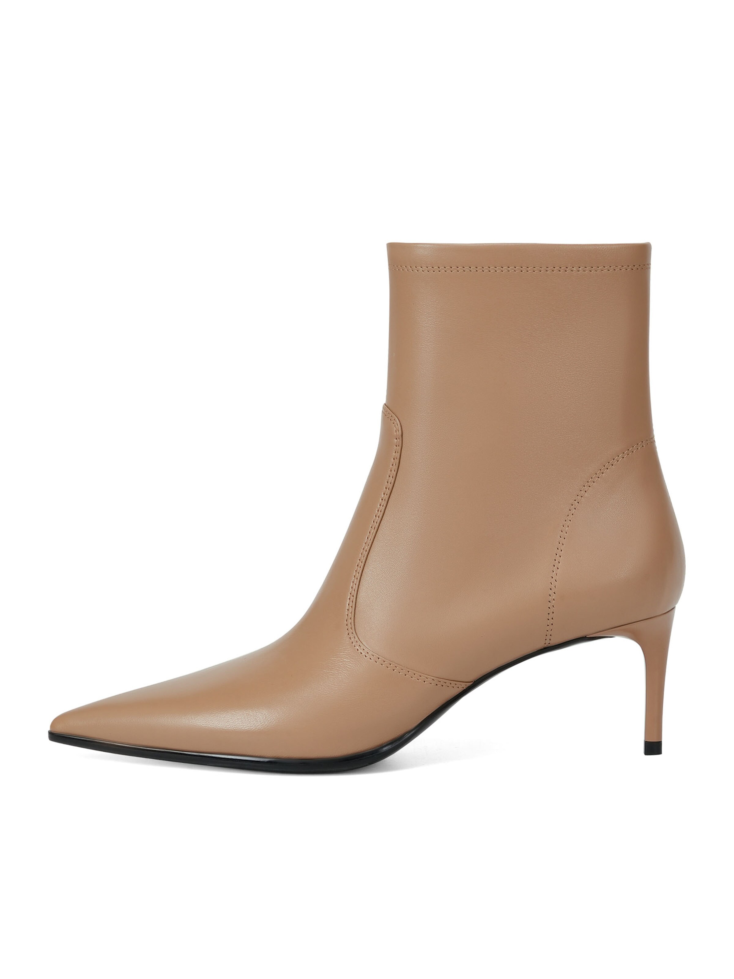 Potamy Booties in Beige: front