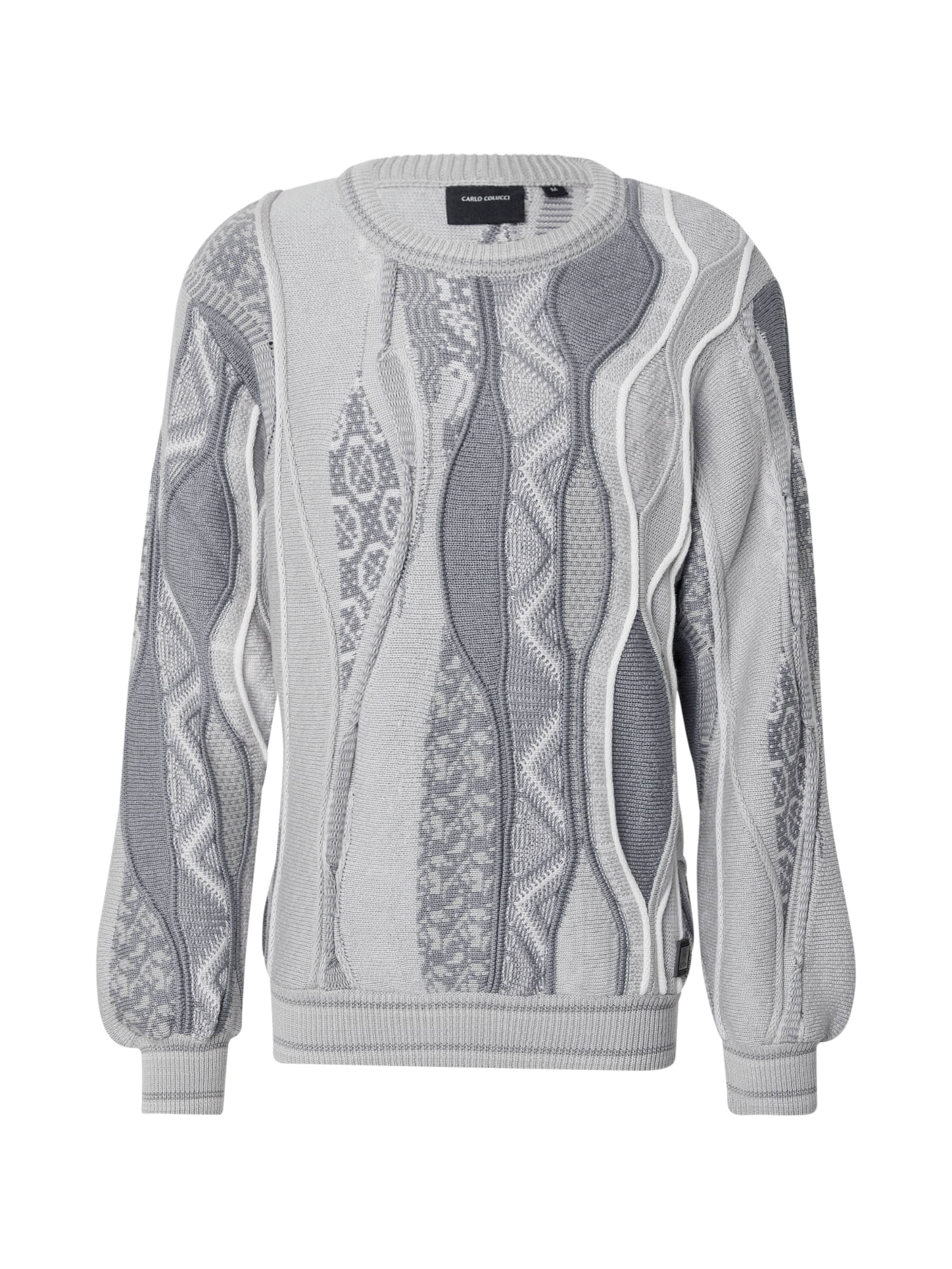 Carlo Colucci Pullover in Grau: Vorderseite