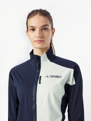 ADIDAS TERREX Sportjacke 'Xperior Cross-Country Ski Soft Shell' in Blau