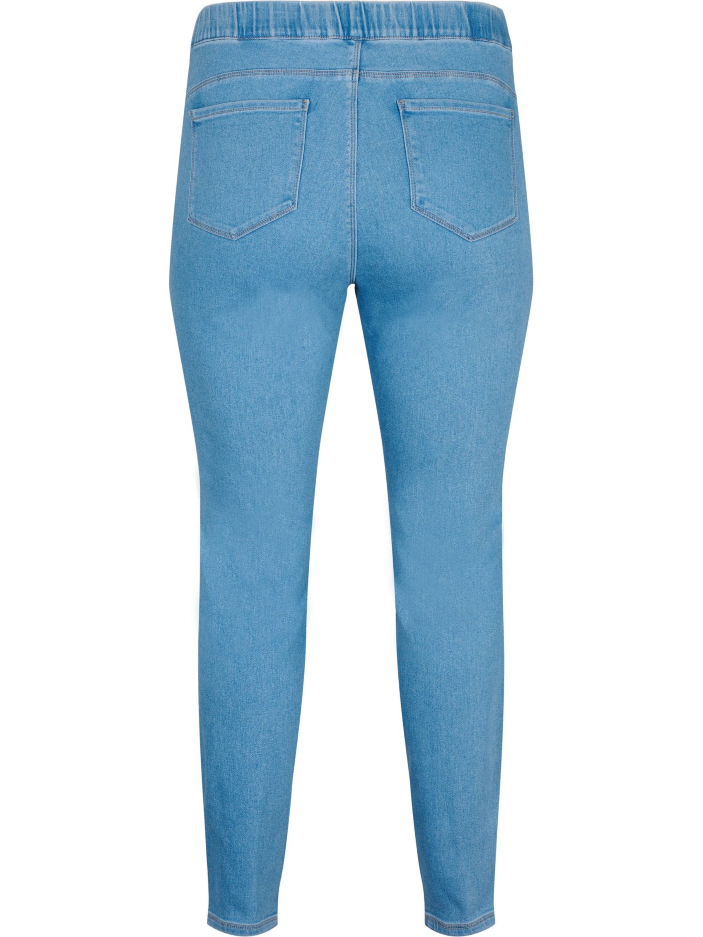 Zizzi Skinny Jeggings i blå