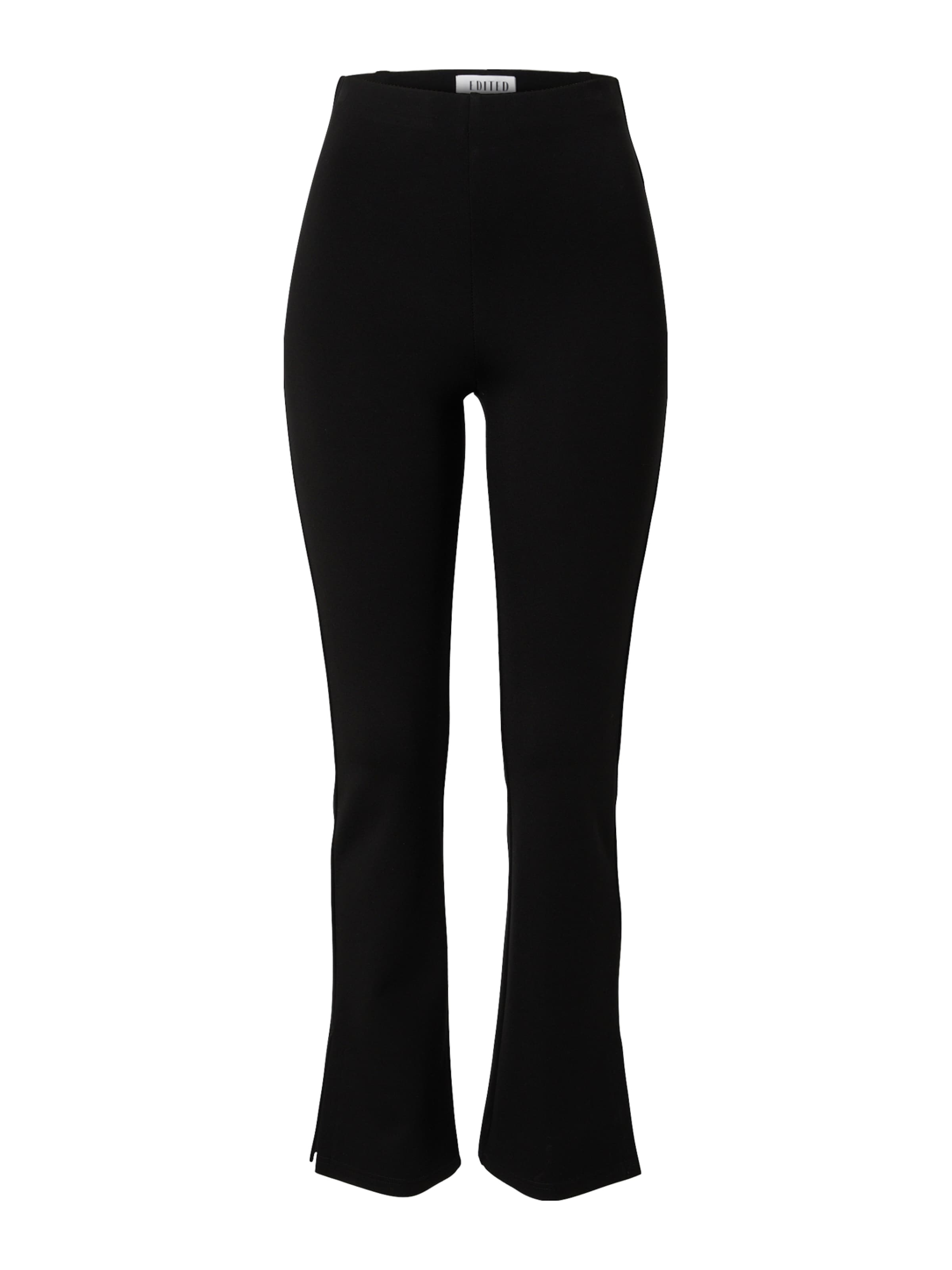 Evazați Pantaloni 'Zihna' de la EDITED pe negru: față