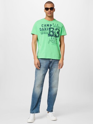 CAMP DAVID Tričko – zelená