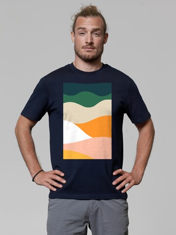 Watapparel Shirt 'Countryside 03' in Blauw: voorkant