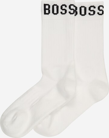 Chaussettes BOSS en blanc : devant