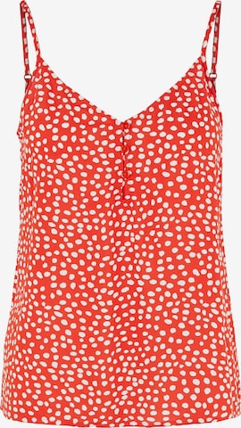 PIECES Top 'Nya' in Red: front