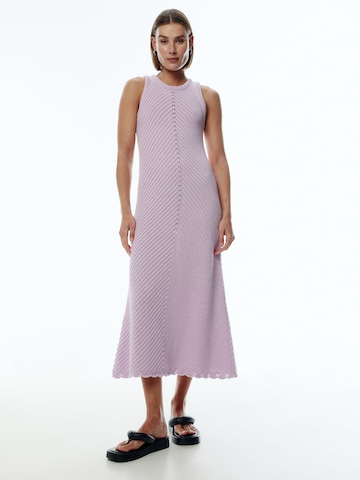 EDITED - Vestido de malha 'Leila' em roxo: frente