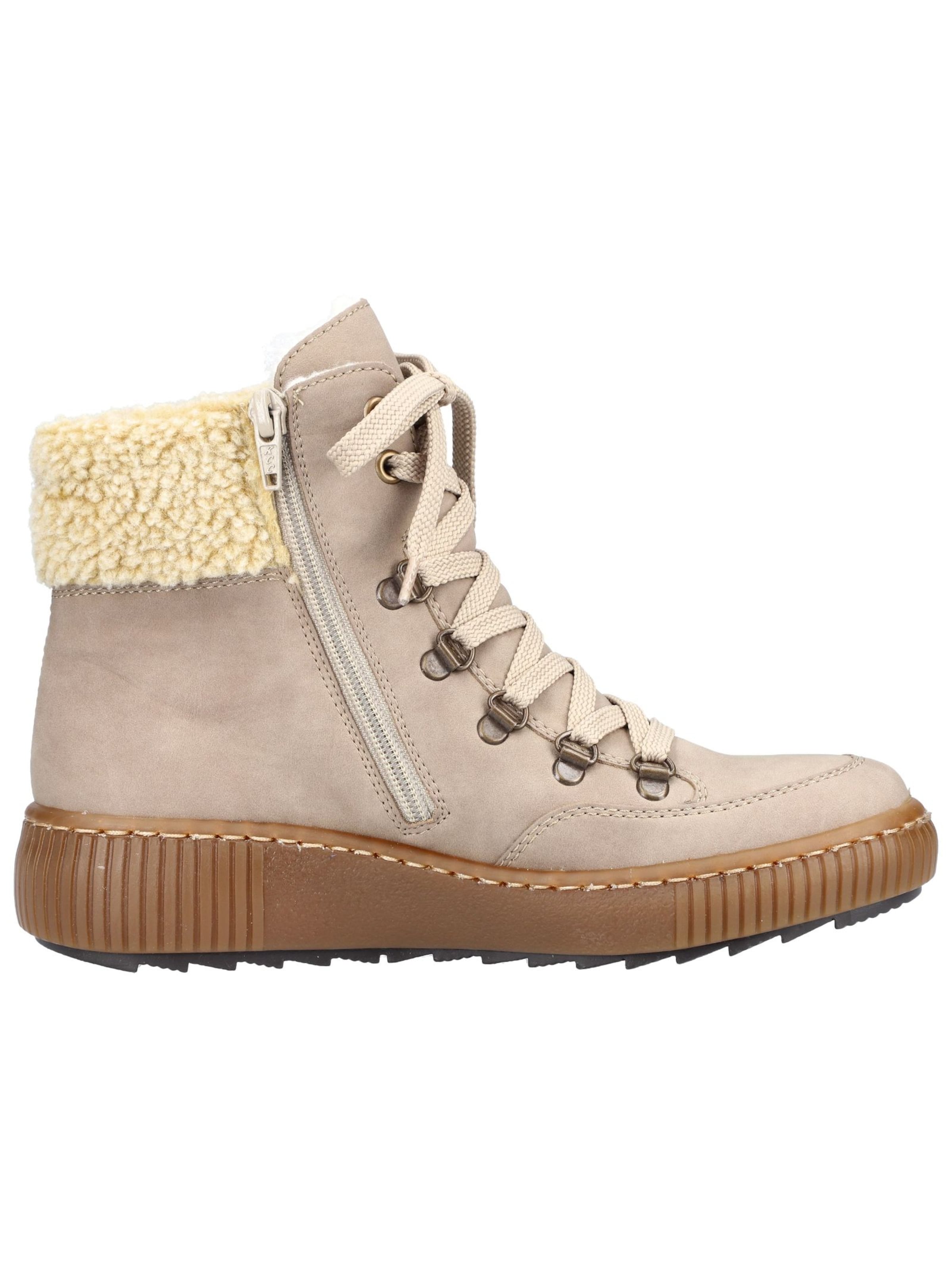 Bottines à lacets Rieker en beige