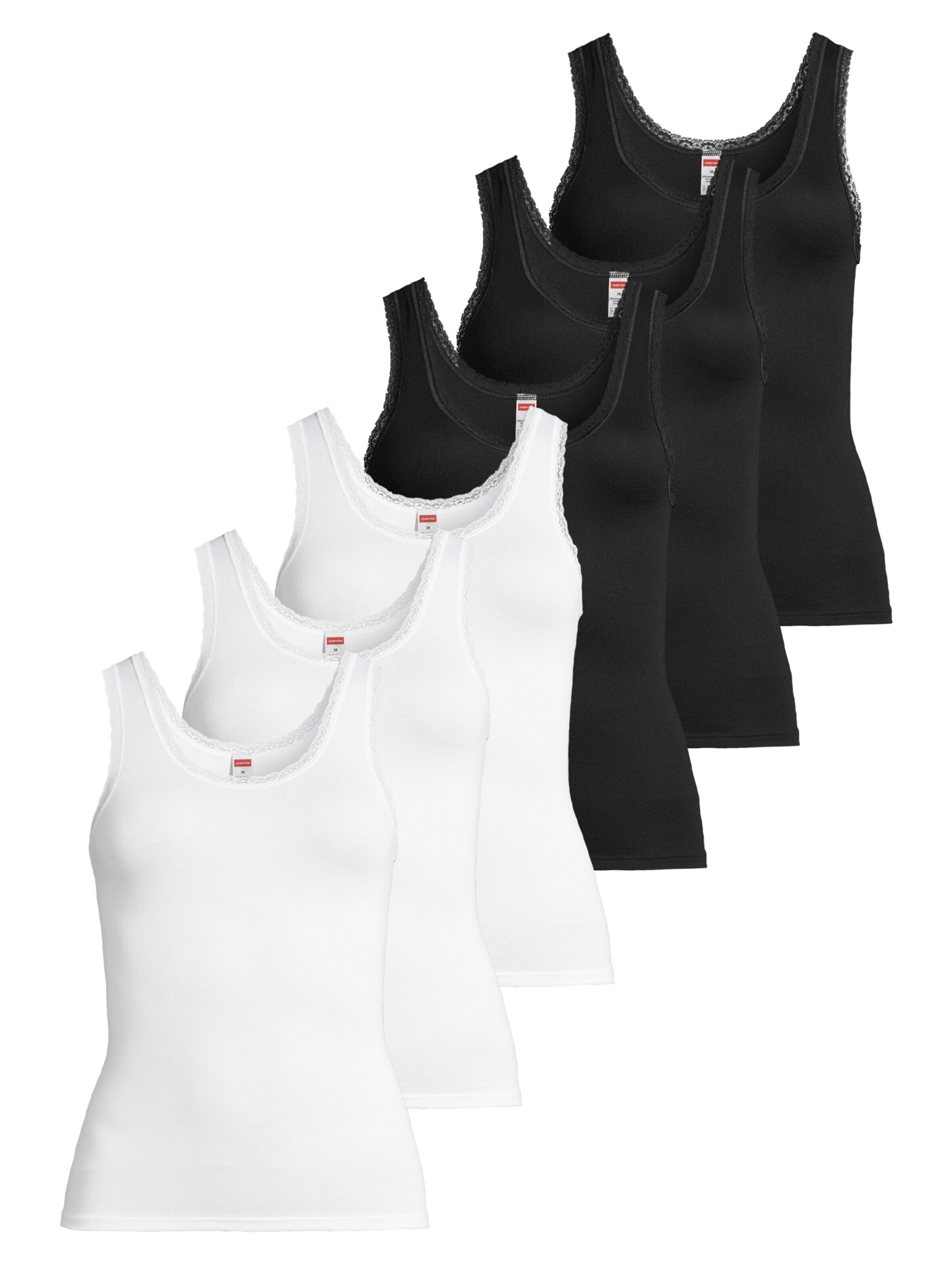 CON-TA Undershirt 'Modal' in White: front