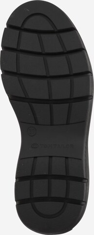 TOM TAILOR Schnürstiefelette in Schwarz