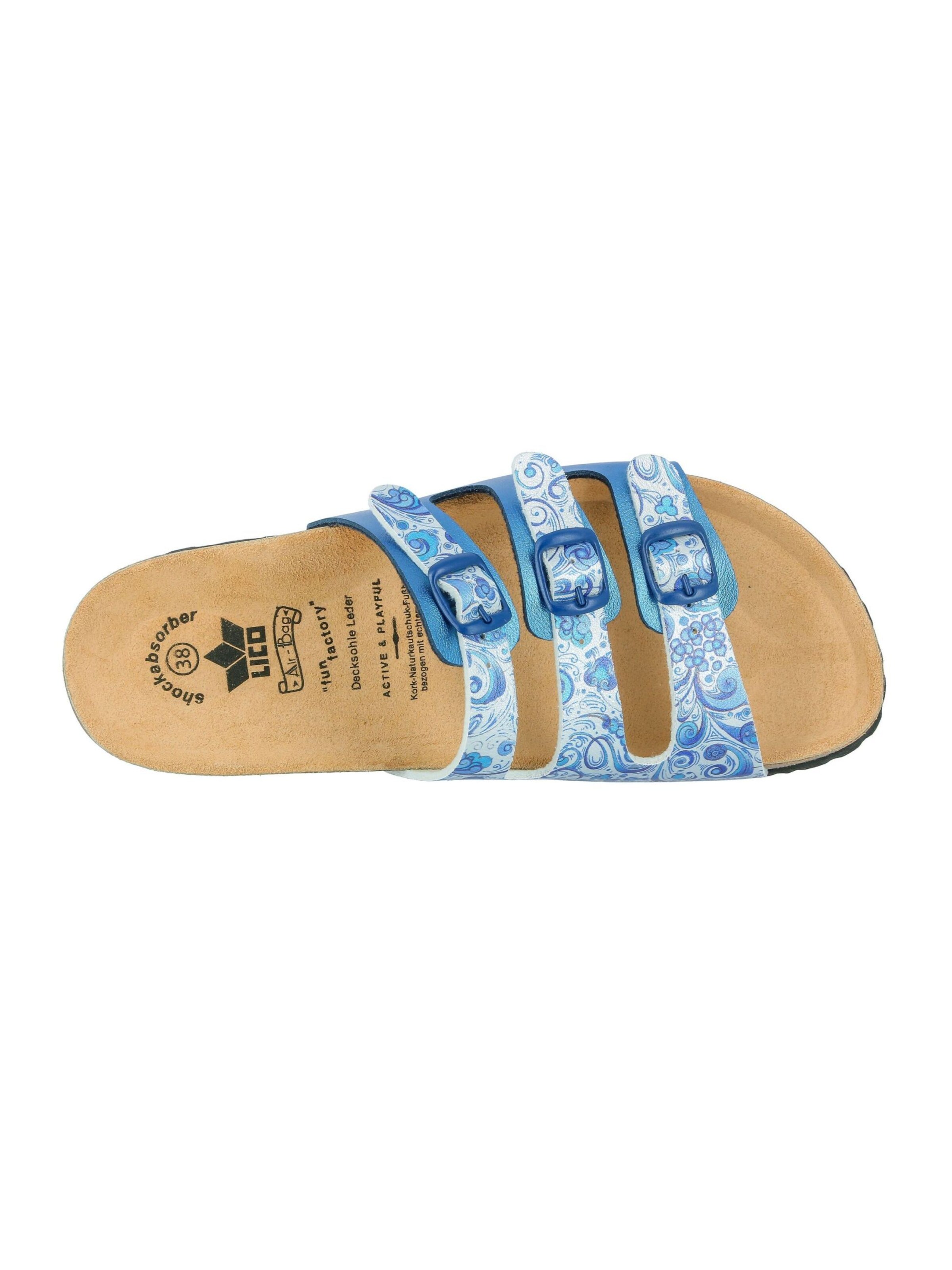LICO Mule 'Bioline Flower' in Blue