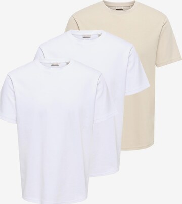 Only & Sons Shirt 'Caspian' in Weiß: Vorderseite