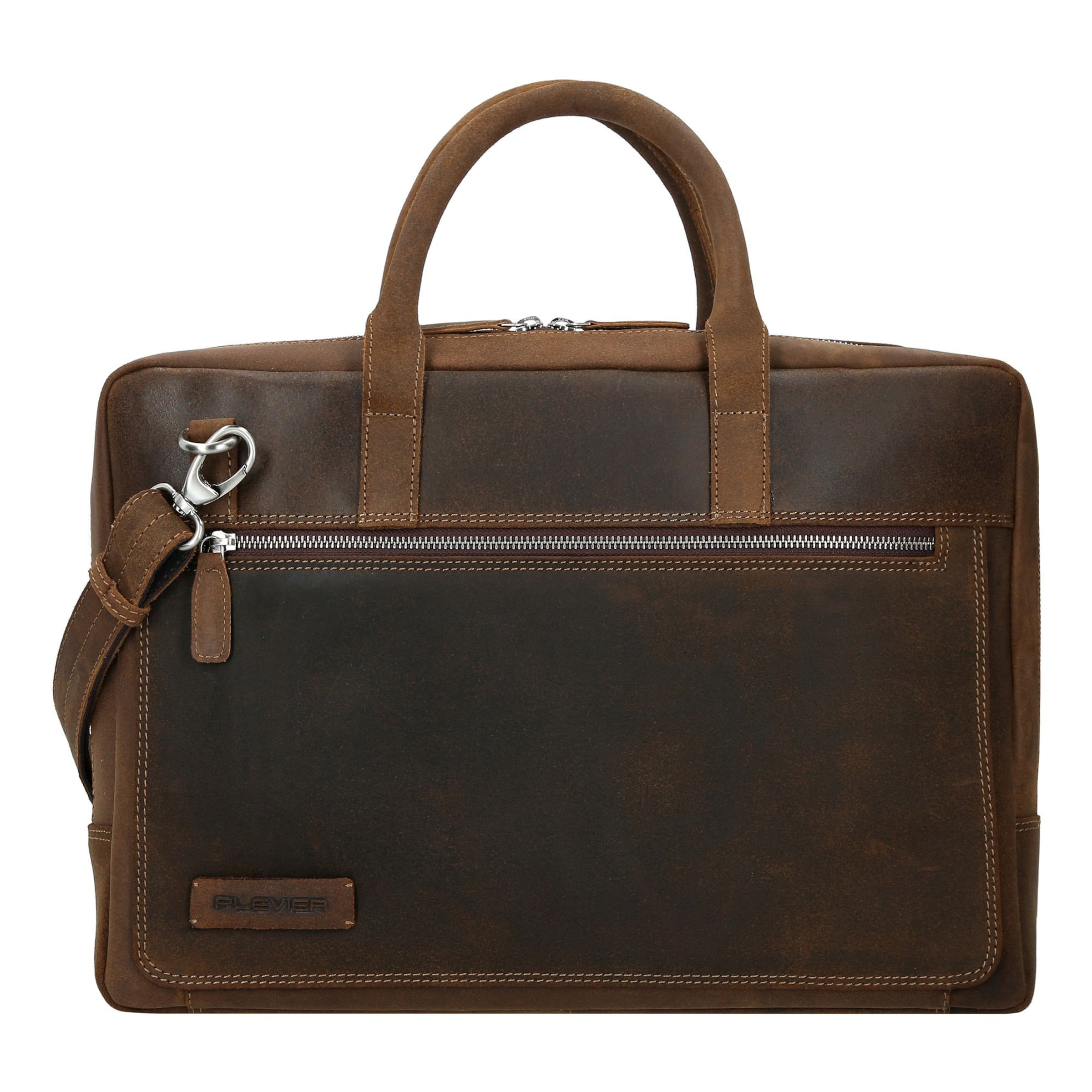 Plevier Document bag 'Coventry ' in Brown: front