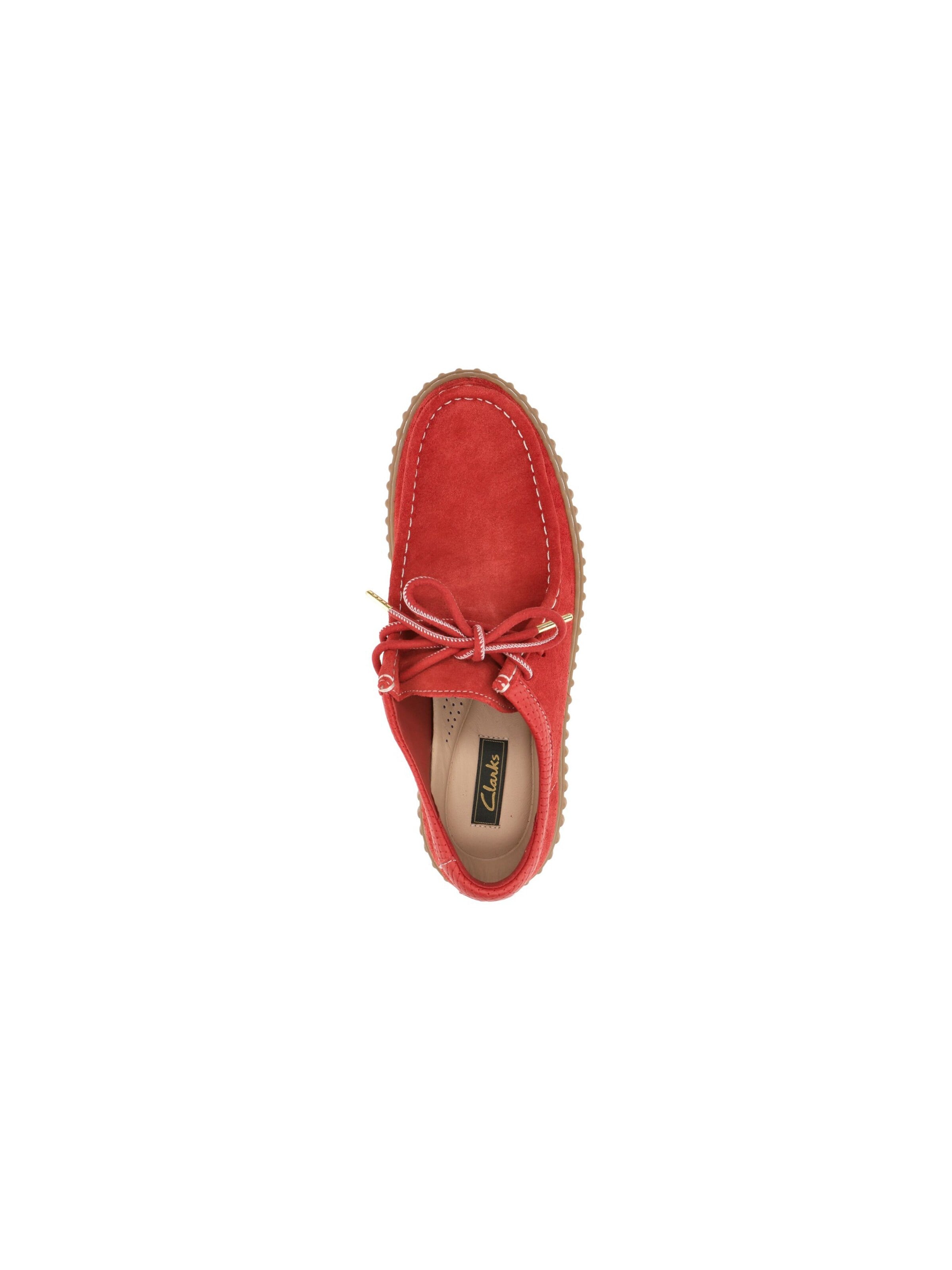 CLARKS Schnürschuh 'Torhill 26180908'‌‌‌‌‌‌‌‌ in Rot