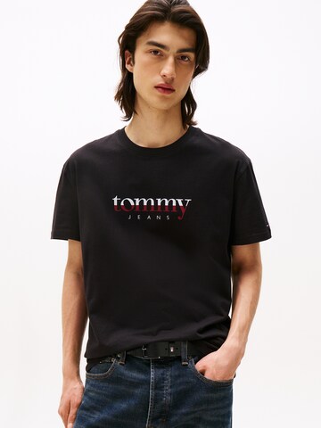 Tommy Jeans Tričko – černá: přední strana