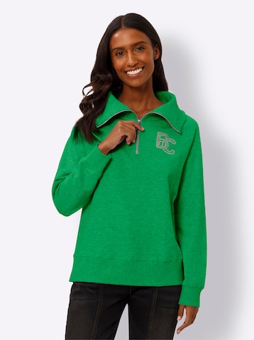 heine - Sweatshirt em verde: frente