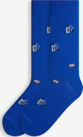 Von Jungfeld Socks 'RETRO ICONS' in Blue: front