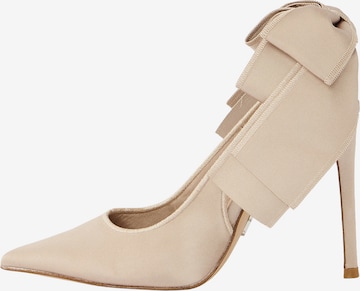 STEVE MADDEN Лодочки с открытой пяткой 'Teacup' в Серый: спереди