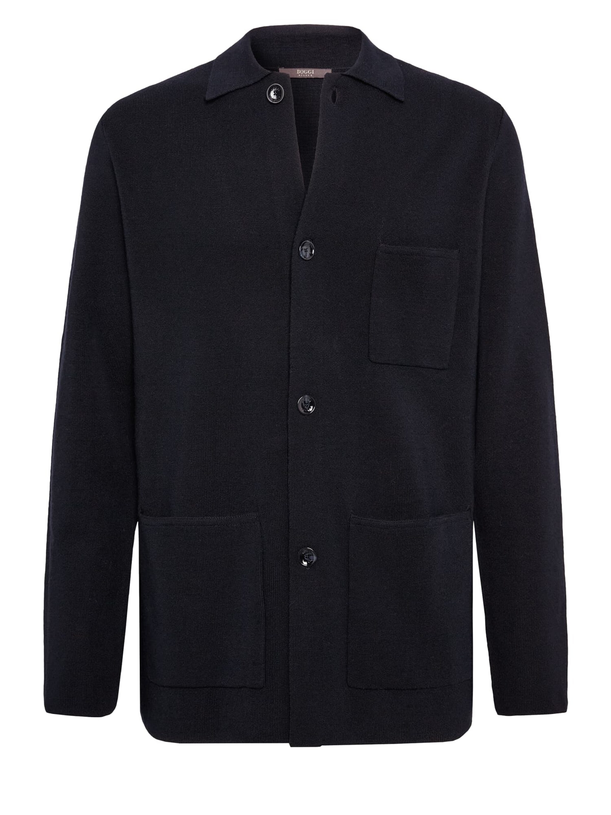 Boggi Milano Comfort fit Button Up Shirt in Blue: front