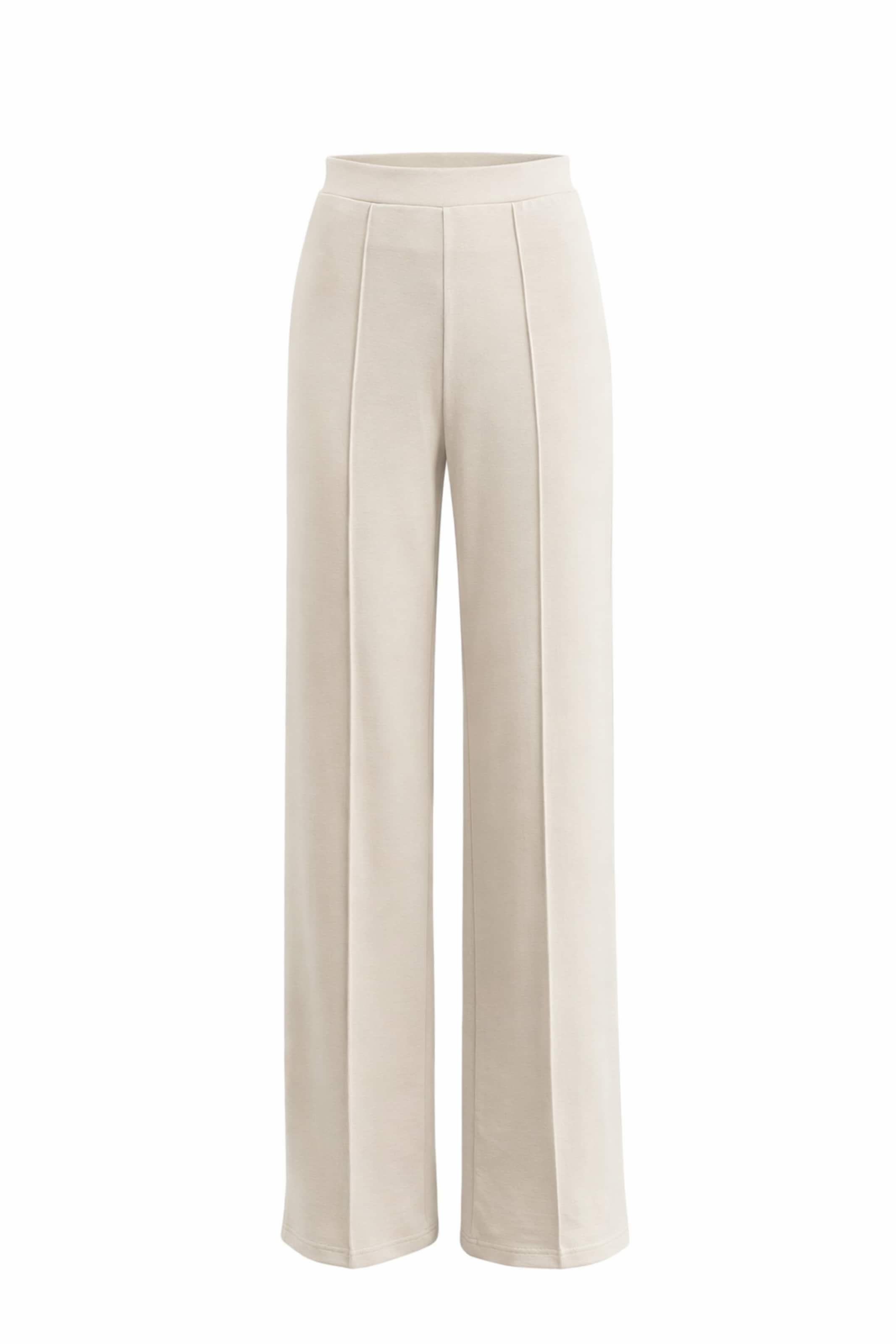 C&City Wide Leg Hose in Beige: Vorderseite