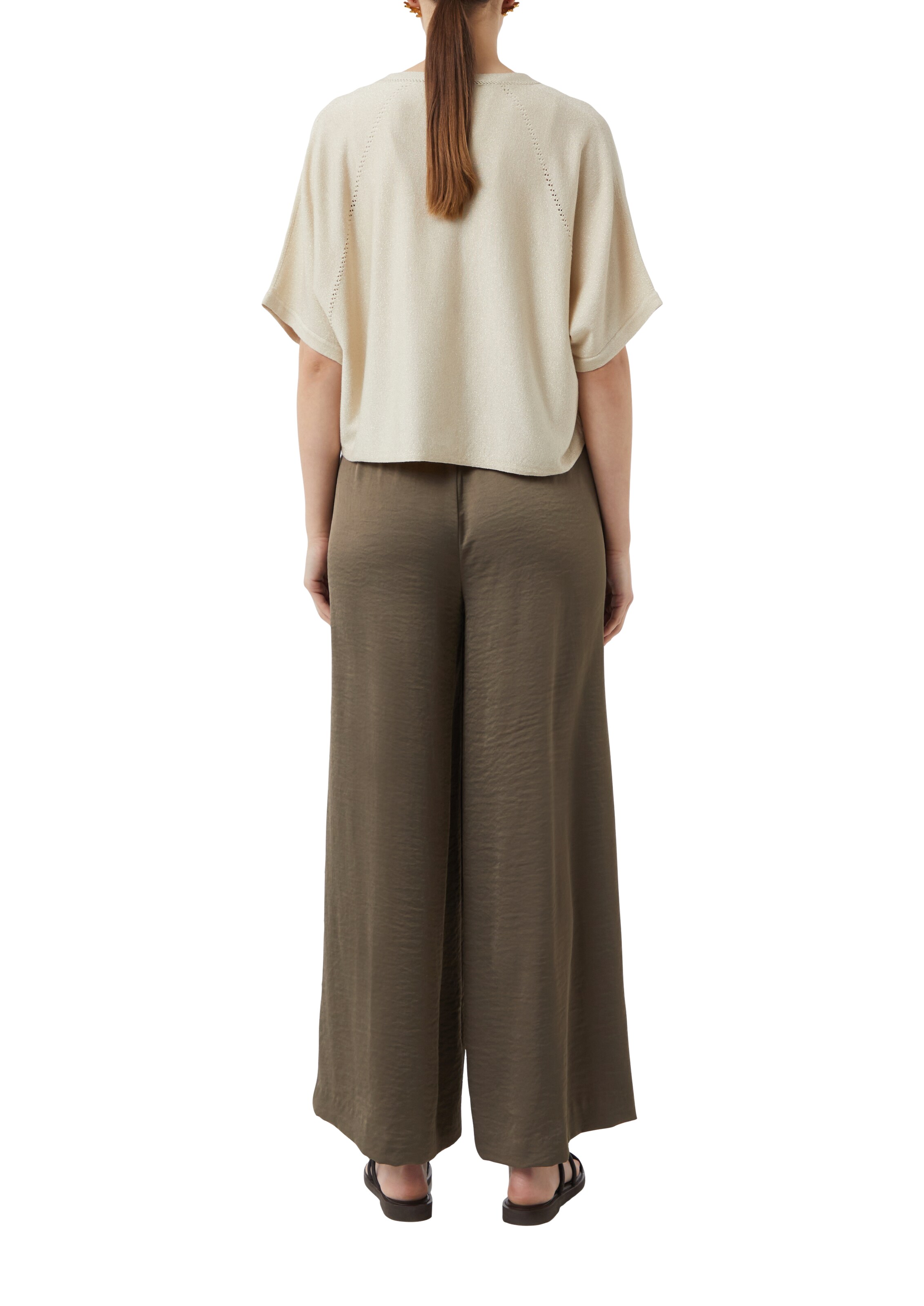 COMMA Strickjacke in Beige: Rückseite