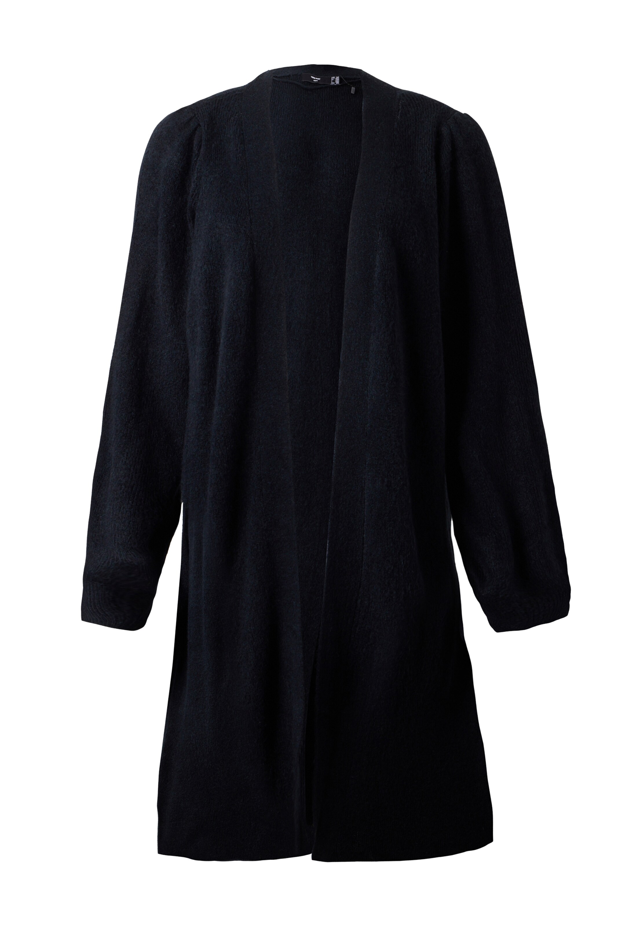 Vero Moda Curve Knit Cardigan 'VMRUBELLEFILE' in Black: front